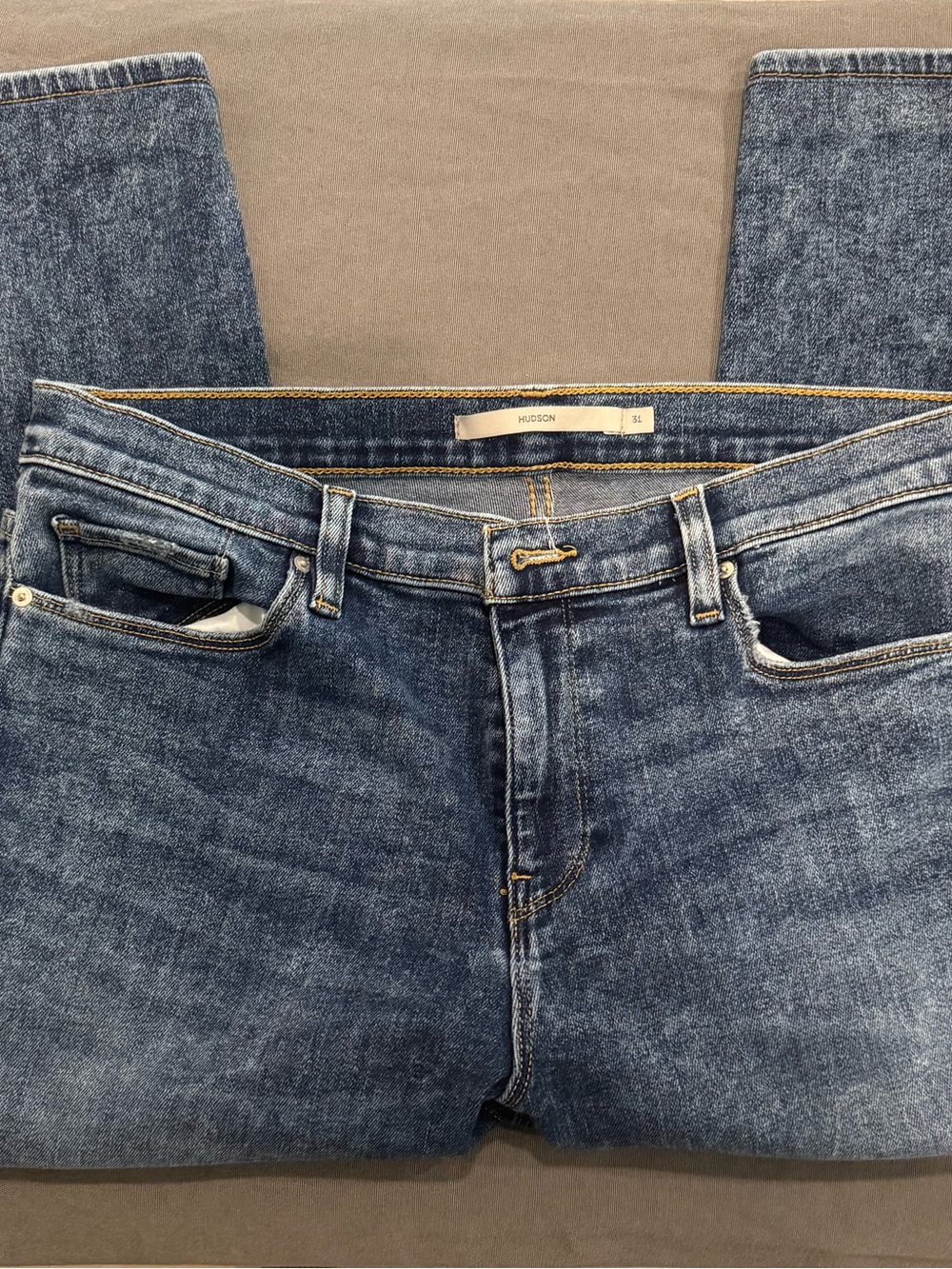 Hudson Women's Jeans - Nico Jou Blue Wash Straight Leg Size 31